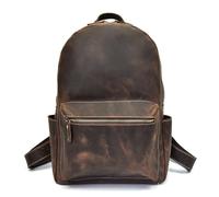TLMDXTEU Mochila Informal de Cuero Para Hombre Mochila de cuero vintage for hombre, bolso hombro, viaje