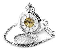 TLMDXTEU Relojes de Bolsillo para Hombre Reloj de Bolsillo mecánico conmemorativo Vintage Vintage