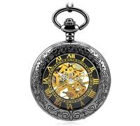 TLMDXTEU Relojes de Bolsillo para Hombre Reloj de Bolsillo mecánico Retro for Hombres y Mujeres Vintage(80cm)