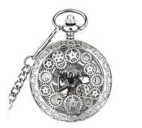 TLMDXTEU Relojes de Bolsillo para Hombre Relojes de Bolsillo con Movimiento mecánico automático Vintage Vintage
