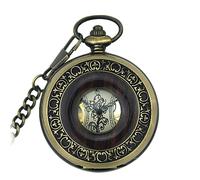 TLMDXTEU Relojes de Bolsillo para Hombre Relojes de Bolsillo con Movimiento mecánico Manual Completo Vintage Tapa abatible Vintage
