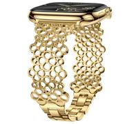 Tlselt Correas de metal compatibles con Apple Watch de 38 mm, 40 mm, 41 mm, 42 mm, 44 mm, 45 mm, 46 mm, 49 mm, para mujer, correa de acero inoxidable para iWatch Series 11, 10, 9, 8, 7, 6, 5, 4, 3, SE