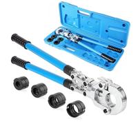 TLSUNNY Alicates Prensadores de Tuberías TH Manual,16-20-26-32 mm, 360°maquina multicapa, Prensa Multicapa,Mango Extensible, para Tubo PPR-,PEX-,PB-,PE-,PAP-Rohren,Aluminio-Plástico