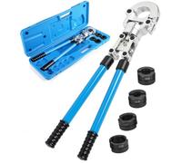 TLSUNNY Alicates Prensadores de Tuberías U Manual,16-20-25-32 mm, 360°maquina multicapa, Prensa Multicapa,Mango Extensible, para Tubo PPR-,PEX-,PB-,PE-,PAP-Rohren,Aluminio-Plástico