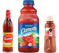 TLT FOODS - Pack Michelada: Clamato 946ml + Salsa Tamazula Picante 140ml + Tajín Clásico 142g
