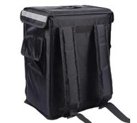 TLTLT Mochila térmica de 42 L for Reparto de Pizza, con retención de Calor de 2 a 3 Horas, Impermeable y Plegable con Correas for Comida a Domicilio, Comida for Llevar y Picnic (Negra)(Black)