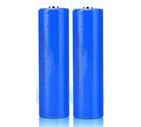 TLYA Batería De Litio Recargable 3.7V 2000Mah ICR Capacidad Completa Batería Recargable De Cabecera Puntiaguda Duradera para Lámpara LED De Linterna, 2 PCS