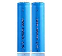 TLYA Batería Recargable De Alta Capacidad 2200Mah Alta Capacidad Batería De Iones De Litio De 3.7V ICR 1200 Long Life para Linterna LED,2pcs
