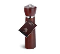 TLYSXPRO Molinillo de Pimienta Manual de Madera Recargable Mecanismo Cerámico Ajustable Altura 21 cm, Castaña Asada