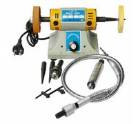 TM-2 Gem Jewelry - Máquina pulidora de banco de roca multifuncional, 350 W, 10000 rpm