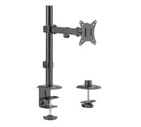 TM Electron Soporte Articulado con Brazo para Monitor, VESA hasta 100X100, para Pantallas de 17” a 32” y hasta 9kg, Guía para Cables, Orientación Vertical y Horizontal