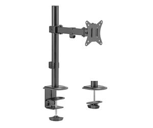 TM Electron Soporte Articulado con Brazo para Monitor, VESA hasta 100X100, para Pantallas de 17” a 32” y hasta 9kg, Guía para Cables, Orientación Vertical y Horizontal