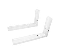 TM Electron Soporte para Microondas de Pared, Rieles Extensibles de 33cm a 48cm, hasta 35kg, Fabricado en Acero, Color Blanco