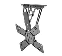 TM Electron Soporte TV Motorizado Techo Abatible, VESA hasta 400X400, para Pantallas de 23” hasta 55”, Ajustes de Nivelación, Perfil 108mm, hasta 30kg.