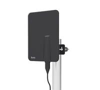 TM Electron TMANT015 antena para televisor de interior o exterior, con amplificador incorporado 40dB, ultra compacta, orientación 360º, montaje en pared o mástil y resistente a la intemperie