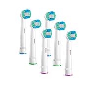 TM Electron TMBH116 - TM Electron TMBH116 6 Cabezales de recambio para cepillo eléctrico compatible con Oral-B