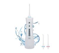 TM Electron TMBH207 Irrigador bucal portátil, batería 1400 mAh, 3 configuraciones de uso, 30 a 100 psi, sistema antifugas