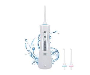 TM Electron TMBH207 Irrigador bucal portátil, batería 1400 mAh, 3 configuraciones de uso, 30 a 100 psi, sistema antifugas