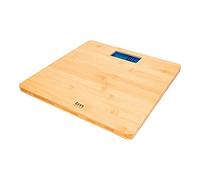 TM Electron TMPBS023 Bascula digital de baño de bambú, diseño ultra delgado 22,5mm, pantalla LCD 84x41mm y sensores de alta precisión