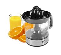 TM Electron TMPEX005 Exprimidor eléctrico para cítricos con jarra de 700ml, 2 conos de prensa, regulador de pulpa ajustable, rotación a izquierda a derecha, apto para lavavajillas, 40W