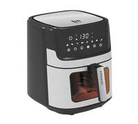TM Electron TMPFR105 AIRMAXX freidora sin aceite XXL, capacidad de 6,5 litros, cestillo antiadherente, ventana, 8 programas, pantalla táctil, 1700W, temperatura de 80 a 200º y temporizador 1 a 60 min