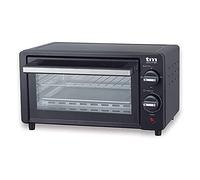 TM Electron Tmpho001Bk Mini Horno Tostador 800W, 10L De Capacidad, 3 Modos De Calentamiento, Negro, 36,6 x 27,4 x 20,4 cm
