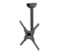 TM Electron TMSLC410 Soporte Universal de Techo Extensible y Giratorio para monitores o televisores LED, OLED, LCD, Plasma de 26" a 55",MAX. 30Kg, VESA 400x400, Negro