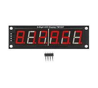 TM1637 Digital Tube Display Module | 0.56 Inch 6 Digit 7 Segment Red LED Display | Clear Data Readout for Microcontroller/DIY Projects/Equipment Control | 5V Drive Chip