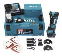 TM30DSMJX5 multiherramienta oscilante Negro, Azul 20000 OPM, Herramienta multifunción azul/Negro, Corte, Lijado, Serrado, Negro, Azul, 20000 OPM, 6000 OPM, 3,2°, Batería