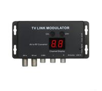 TM70 UHF TV-Link M-odulator AV a RF Convertidor con pantalla de canal, PAL/NTSC ajustable, salida de audio/vídeo P, compatible con decodificadores y extensores de infrarrojos, para cine en casa y