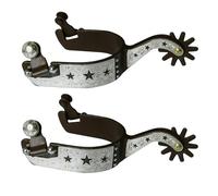 Tmboryuu 1 par de espolones de acero de bajo carbono para hombre en estilos retro, acabado de bronce, diseño funcional para comandos de conducción precisos, espolón de hombre