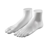 Tmboryuu 1 par de réplicas de modelo de pie realista femenino, textura de PVC suave, adecuado para entrenamiento de exhibición de zapatos y réplicas de simulación de referencia artística