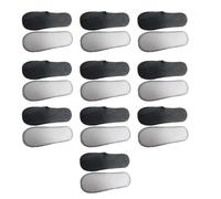 Tmboryuu 10 pares de pantuflas de tela suave con puntera cerrada, antideslizantes, de un solo uso, ideales para viajes, hoteles, bodas, spas, uso cerrado, e, Talla única