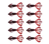 Tmboryuu 10 Unids Señuelos de Cangrejos Blandos Cebos de Pesca de Señuelos Artificiales Cebos Swimbait para Pesca Aire Libre Señuelo Artificial Ligero Swimbait Tamaño Pequeño