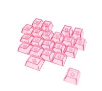 Tmboryuu 21 Teclas Transparentes retroiluminadas Love Not Carved, Perfil Original para Juegos, Oficina, Uso Nocturno, Bolsas para Teclas amigables para Viajes