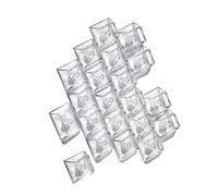 Tmboryuu 21 Teclas Transparentes retroiluminadas Love Not Carved, Perfil Original para Juegos, Oficina, Uso Nocturno, Bolsas para Teclas amigables para Viajes