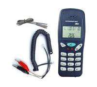 Tmboryuu 3 líneas telefónicas profesionales con pantalla de llamadas y comprobación de conector para redes de telecomunicaciones, herramienta profesional de diagnóstico telefónico