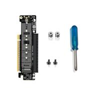 Tmboryuu Adaptador flexible PCIe5.0 a múltiples ranuras compatible con tarjetas gráficas y unidad de velocidad rápida con NVME doble de división de carril 8+4+4