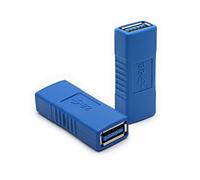 Tmboryuu Adaptador USB 3.0 hembra a hembra USB 3.0 acoplador para transferencia de datos fiabilidad, conectividad extendida 1 pieza/2 piezas