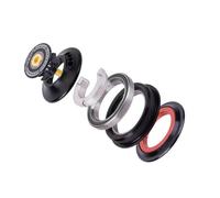 Tmboryuu Auriculares universales para bicicleta, rodamientos de sellado de aluminio, rodamiento recto cónico, rodamientos de horquilla, gestión de cables internos, peso ligero, enrutamiento interno de