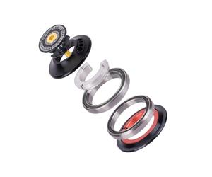 Tmboryuu Auriculares universales para bicicleta, rodamientos de sellado de aluminio, rodamiento recto cónico, rodamientos de horquilla, gestión de cables internos, peso ligero, enrutamiento interno de