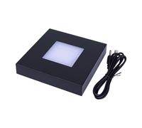 Tmboryuu Base de lámpara LED de cristal con control táctil que cambia de color múltiple con brillo ajustable para iluminación de atmósferas, iluminación de exposición