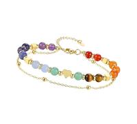 Tmboryuu Brazalete de esfera de piedra de capa, Plan de corazón tierno, joyería de piedra preciosa Natural, brazalete de amor de esfera de piedra