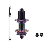 Tmboryuu Buje de rueda trasera de liberación rápida de 135 mm, 4 rodamientos delanteros y traseros de 28/32/36 orificios, bolas de freno de disco, bujes de bicicleta duraderos