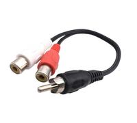 Tmboryuu Cable Divisor de Canales con enchufes codificados por Colores para fácil instalación en vehículos y Sistemas de Cine en casa Cable Divisor de música para automóviles