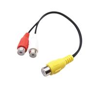 Tmboryuu Cable Divisor de Canales con enchufes codificados por Colores para fácil instalación en vehículos y Sistemas de Cine en casa Cable Divisor de música para automóviles