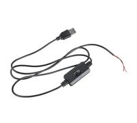 Tmboryuu Cable regulador de velocidad del ventilador de 108 cm y 5 V con detalle de conmutación, cable USB a 2 pines desnudo para refrigeración de computadora y uso industrial, cable controlador de