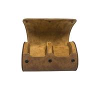 Tmboryuu Caja de reloj de piel sintética de 1/2 / 3 ranuras para caja de almacenamiento protectora con interior suave y funda de diseño para coleccionista