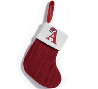 Tmboryuu Calcetín de letras de Navidad de punto fácil de usar, resistente y eficiente, decoración navideña, chimeneas para el hogar, alfabetos de punto