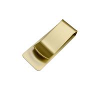 Tmboryuu Cartera minimalista de acero inoxidable con clip para dinero en efectivo, bolsillo frontal delgado para tarjetas de crédito e ideas para tarjetas de crédito de negocios, Gold